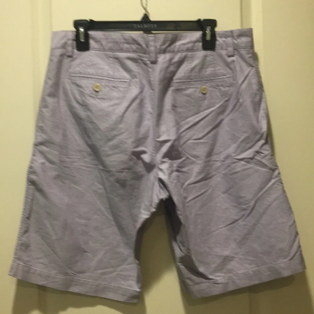 Banana Republic men 100% cotton Bermuda shorts lilac purple with pockets size 34